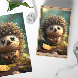 Wooden Puzzle Cute hedgehog