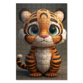 Wooden Puzzle Cute tiger