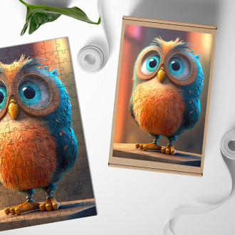Wooden Puzzle Cute owl
