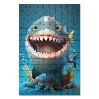 Wooden Puzzle Animated shark