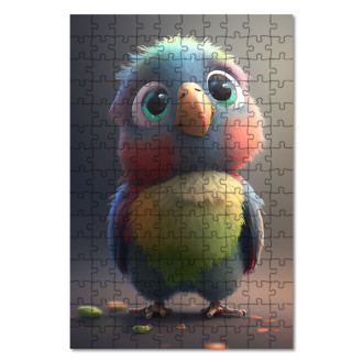 Wooden Puzzle Animated parrot