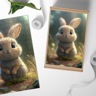 Wooden Puzzle Animated bunny