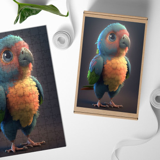 Wooden Puzzle Cute parrot