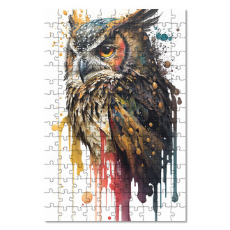 Wooden Puzzle Graffiti owl