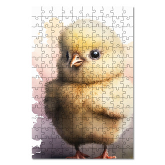 Wooden Puzzle Watercolor chicken
