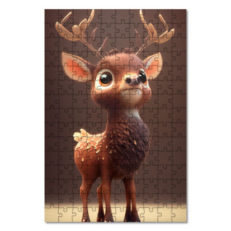 Wooden Puzzle Animated fawn