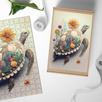 Wooden Puzzle Flower turtle