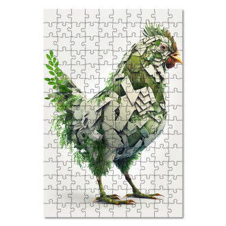 Wooden Puzzle Natural hen