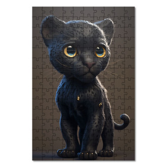 Wooden Puzzle Animated panther