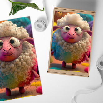Wooden Puzzle Cute sheep