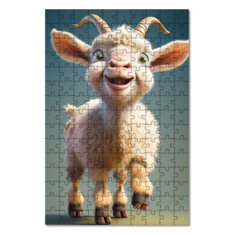 Wooden Puzzle Animated goat