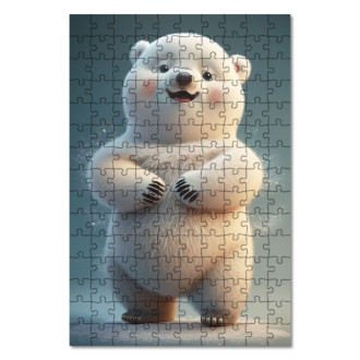 Wooden Puzzle Cute polar bear