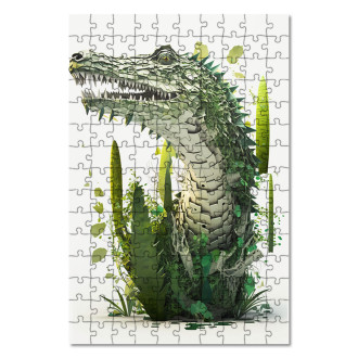 Wooden Puzzle Natural crocodile