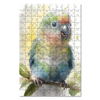 Wooden Puzzle Watercolor parrot