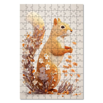 Wooden Puzzle Flower squirrel