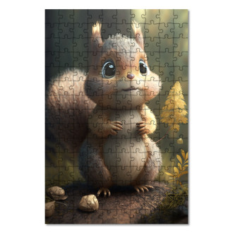 Wooden Puzzle Animated squirrel