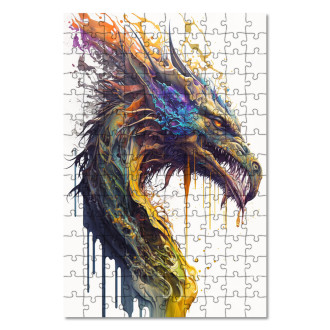 Wooden Puzzle Graffiti dragon