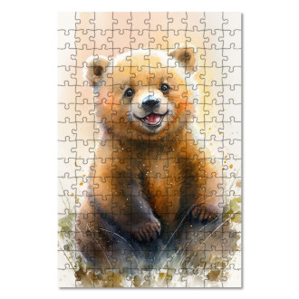 Wooden Puzzle Watercolor bear