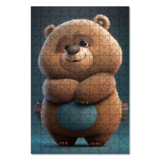 Wooden Puzzle Animated bear
