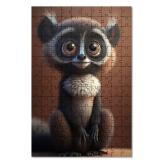 Wooden Puzzle Animated lemur