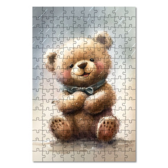 Wooden Puzzle Watercolor teddy bear