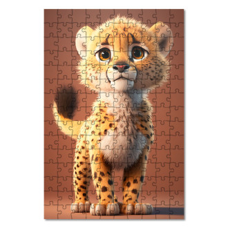 Wooden Puzzle Animated cheetah