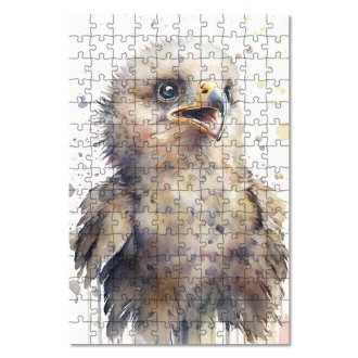 Wooden Puzzle Watercolor eagle