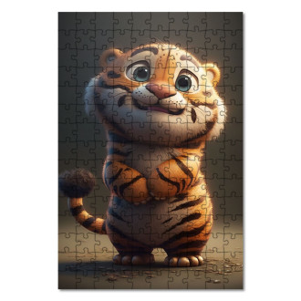 Wooden Puzzle Animated tiger