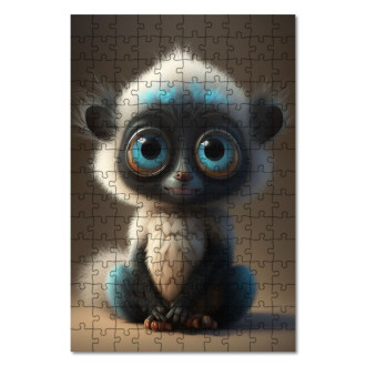 Wooden Puzzle Cute lemur
