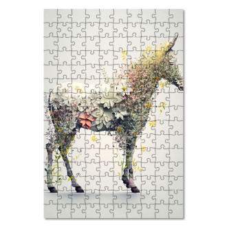 Wooden Puzzle Flower horse
