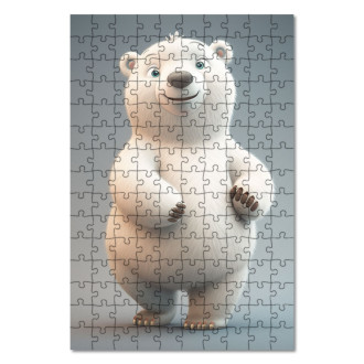 Wooden Puzzle Animated polar bear