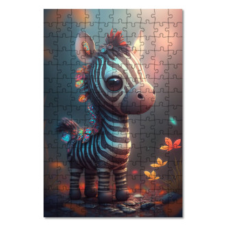 Wooden Puzzle Cute zebra