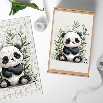Wooden Puzzle Little panda