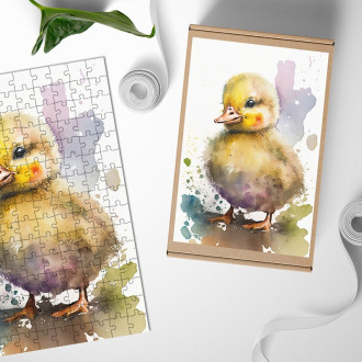 Wooden Puzzle Watercolor duck