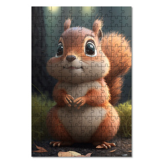 Wooden Puzzle Cute squirrel