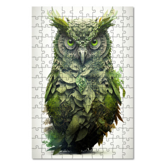 Wooden Puzzle Natural owl