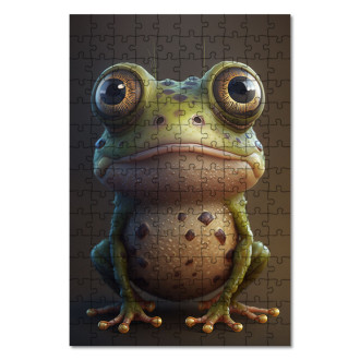 Wooden Puzzle Animated frog