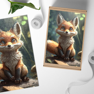 Wooden Puzzle Cute fox
