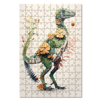 Wooden Puzzle Flower dinosaur