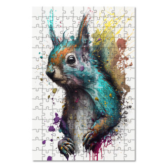 Wooden Puzzle Graffiti squirrel