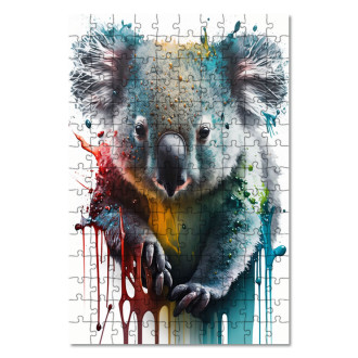 Wooden Puzzle Koala graffiti