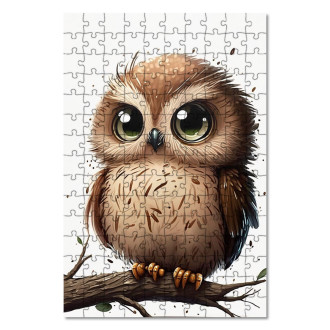 Wooden Puzzle Little owl