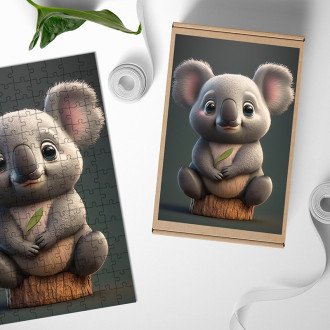 Wooden Puzzle Animated koala
