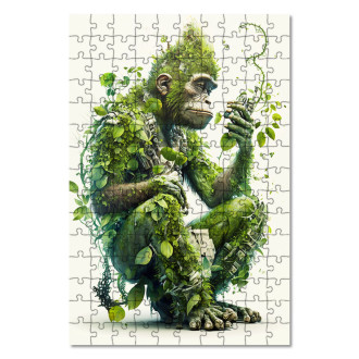 Wooden Puzzle Nature monkey