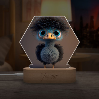 Cute animated ostrich