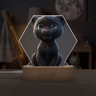 Cute animated panther