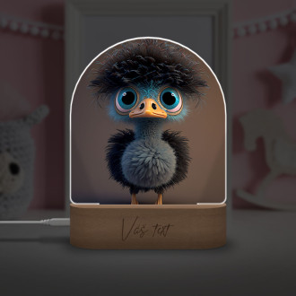Cute animated ostrich