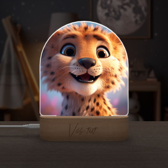 Cute animated cheetah