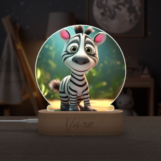 Cute animated zebra