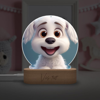 Cute animated puppy